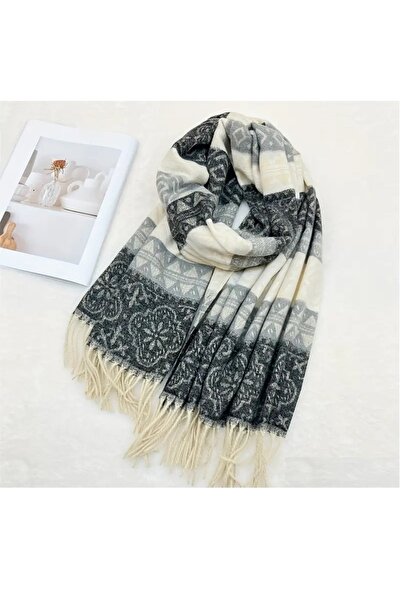 PA Luxury Women's Winter Shawl -Soft Cashmere Feel Scarf -Elegant Fringed and...
