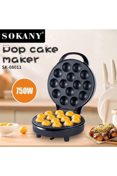 SOKANY ماكينة صنع كيك بوب - لون أسود - طراز SK-08011