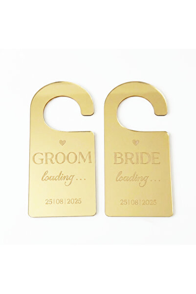 Atelier Creativ Semne ușă nuntă "Bride & Groom” – personalizate