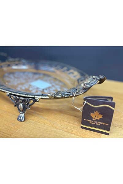 Fransız Limoges Classic Silver Footed Bowl 42 cm