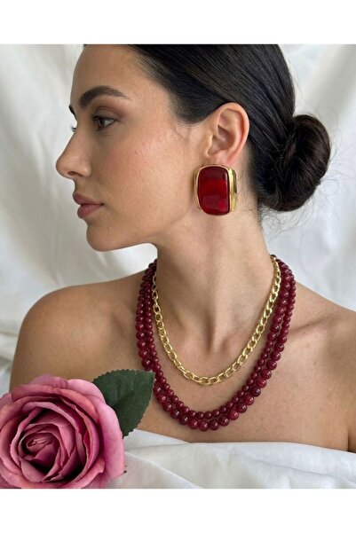 Semaya Atelier İnci Boncuk Üçlü Kolye