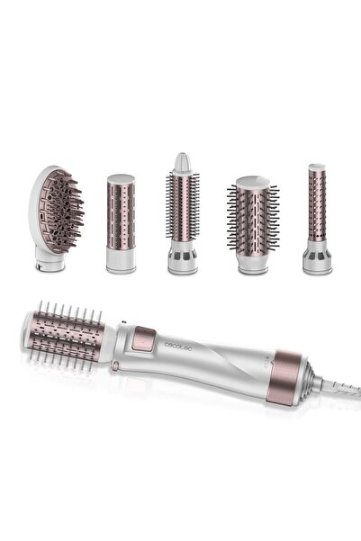 CECOTEC Bamba CeramicCare 5in1 Pro Ceramic 5-Head Rotating Hair Brush Set, 10...