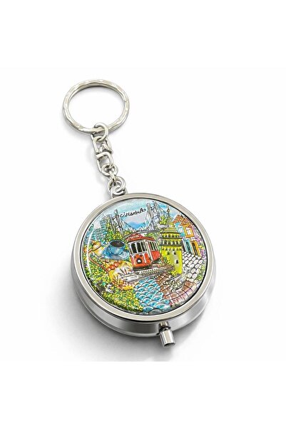 Mestore Istanbul Themed Ashtray Keychain Alk4051