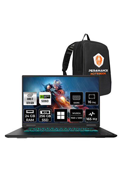 Gigabyte Gaming A16 i7 13620H RTX5060 8GB 24GB RAM 256GB SSD 16" FHD+ 165Hz W...
