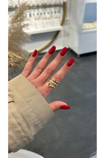 GLARE JEWELRY CO خاتم من الفولاذ المقاوم للصدأ قابل للتعديل بتصميم حلزوني مرص...