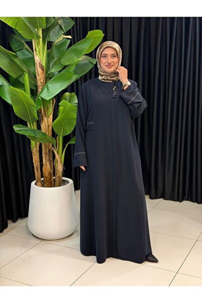 Butik büyük beden Beli Pliseli Battal Ferace