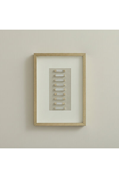 Home Box Umber Olivia Luxe Gypsum Shadow Box with Frame - 35x50 cm