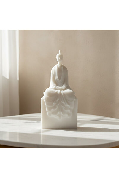 Home Box Monochrome Clifford Ora Luxe Marble Decorative Buddha Accent - 21.7x...