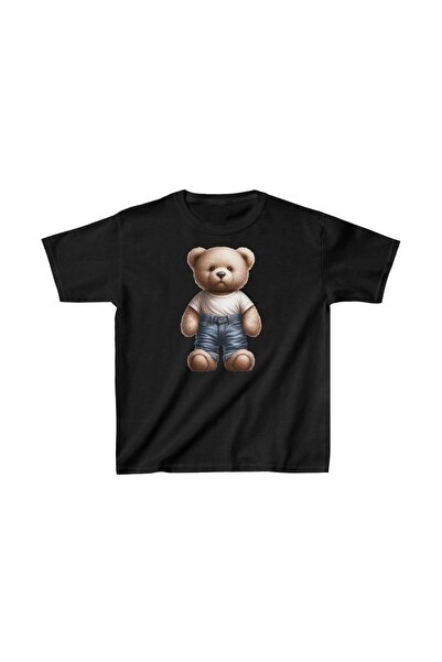 Mariposa Secret Unisex Kids Printed T-Shirt - Black