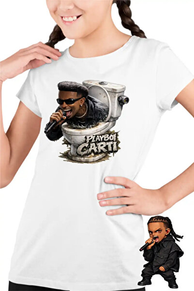 OEM Tricou Copii Fete Playboi Carti Skibidi Toilet