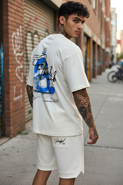 dehaine Summer set for men, t-shirt + shorts, men's Premium tracksuit, 030