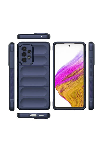 Generic Brand Galaxy A53 5g Case Optimum Silicone - Navy Blue
