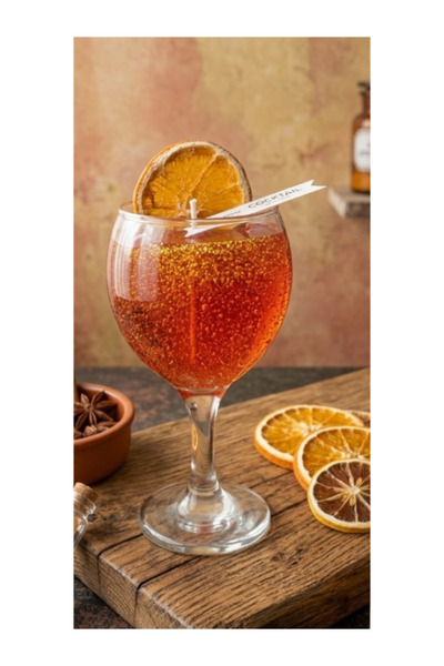 OEM "Aperol Spritz" Artisan Candle – Summer in a Glass