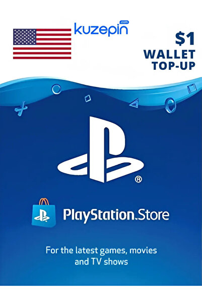 kuzepin Playstation Network Usa 1 USD Gift Card Psn Dolar Hediye Kartı - Unit...