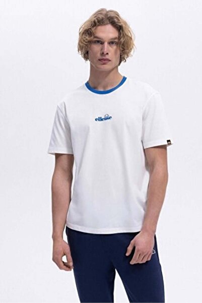 Ellesse Ανδρικό λευκό μπλουζάκι – CMO18-3-BL