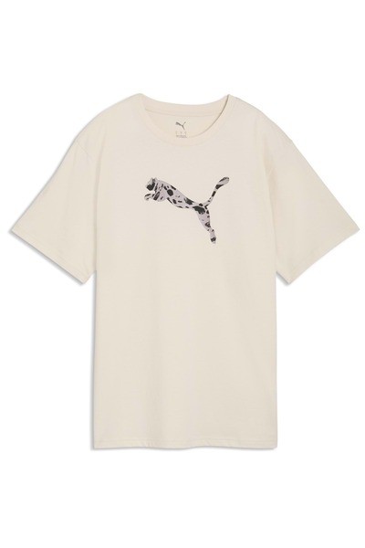 Puma 691821 Ess Graphics Animal Tee Better T-Shirt T-Shirt Women's T-Shirt Beige