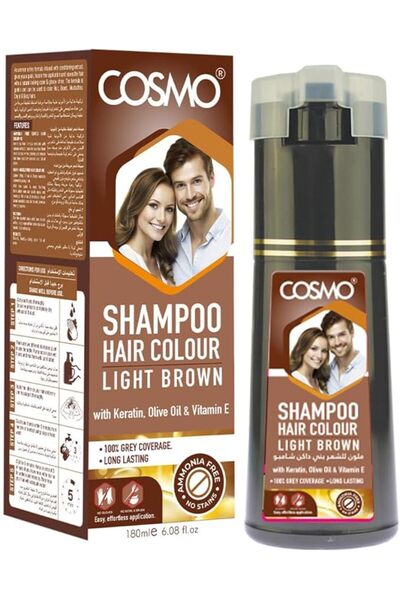CD Cosmo Designs Cosmo Hair Colour Shampoo Light Brown - 180ml