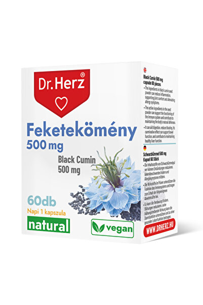 Dr Herz Black cumin powder capsules 500 mg 60 pcs