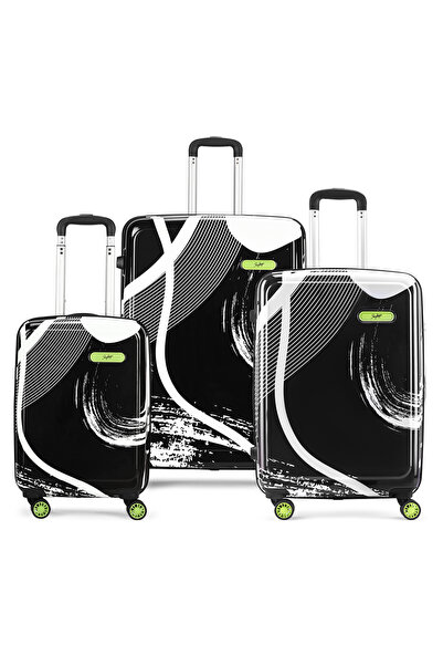Skybags SPLASH Set of 3 Polypropylene(PP), 4 Spinner Double Wheel Trolley Bag...