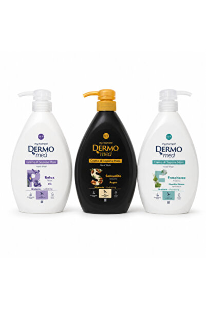 Dermomed Set cremă de spălat mâini Dermo Med, 3 x 1000 ml, Relax Iris + Sensu...