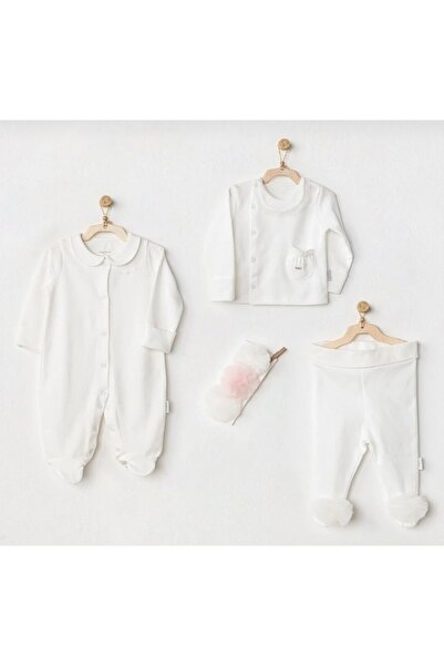 andywawa Li̇mi̇ Baby Girl Organic Baby Suit Set with Headband
