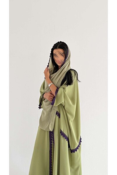 AYA Mw2160 Crepe Abaya with a Unique and Exclusive Added Touch