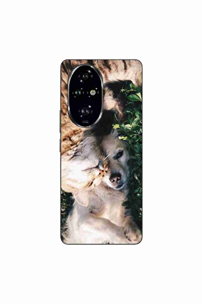 OEM Husa compatibila cu Honor 200 Pro Silicon Gel Tpu Model Caine si Pisica