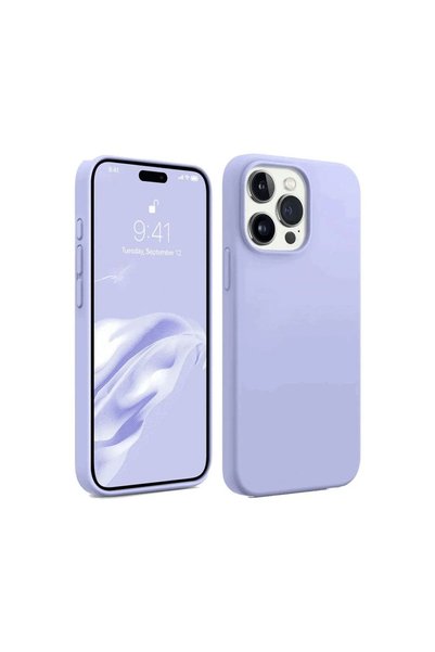OEM Apple iPhone 15 Pro Case First Silicone - Lilac