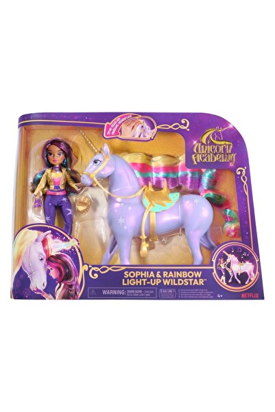 Spinmaster Set unicorn Rainbow si papusa Sophia, Unicorn Academy, 6071553