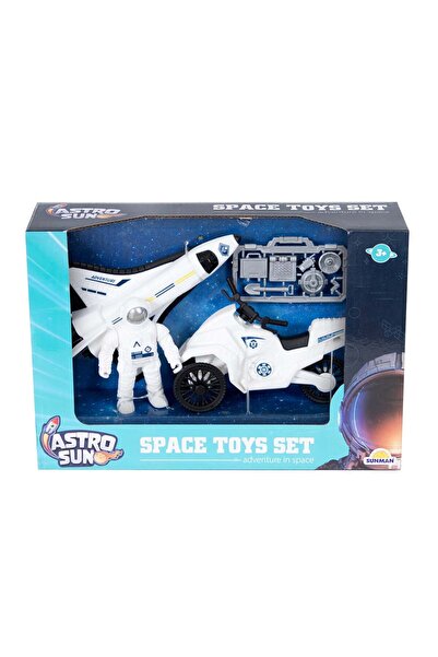 Sunman Set of 2 space vehicles and astronaut, Airplane
