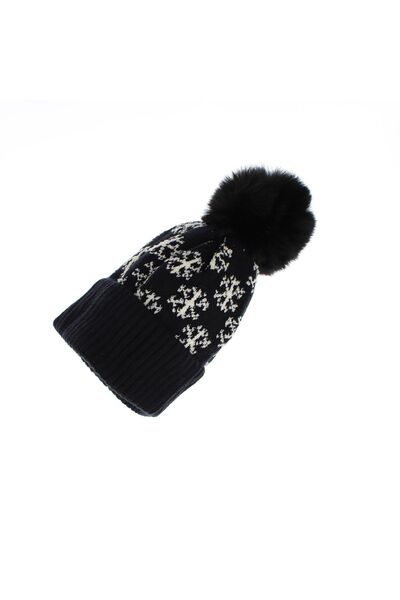ButicCochet Women's hat, ButicCochet, made of acrylic, snowflake pattern, one...