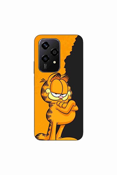 OEM Husa compatibila cu Honor 200 Lite Silicon Gel Tpu Model Garfield Black a...