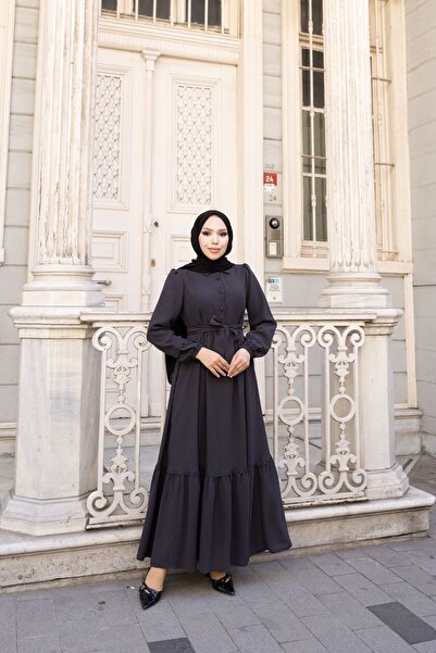 GÖZDE GİYİM Smooth lace dress