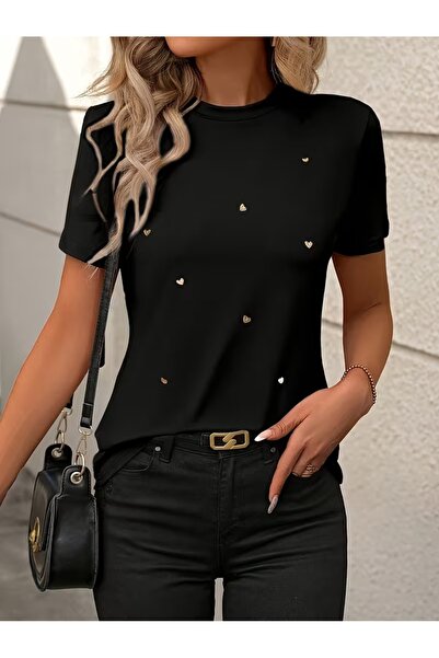 puolikuu Unisex Άνετο μπλουζάκι με κορδέλα και διπλό τύπωμα