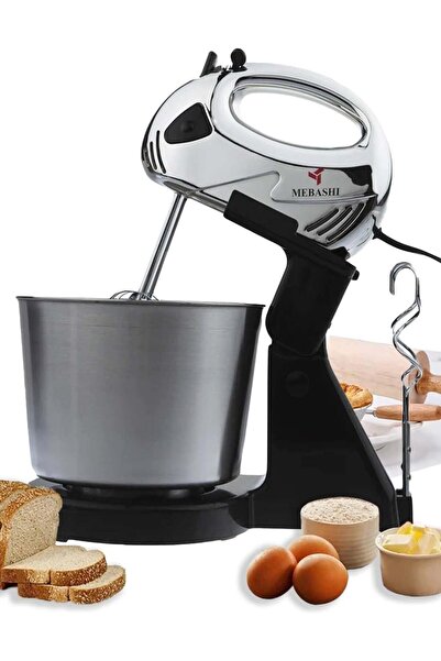 MEBASHI 7-Speed Stainless Steel Bowl Mixer with One-Touch Beater Ejection – 2...
