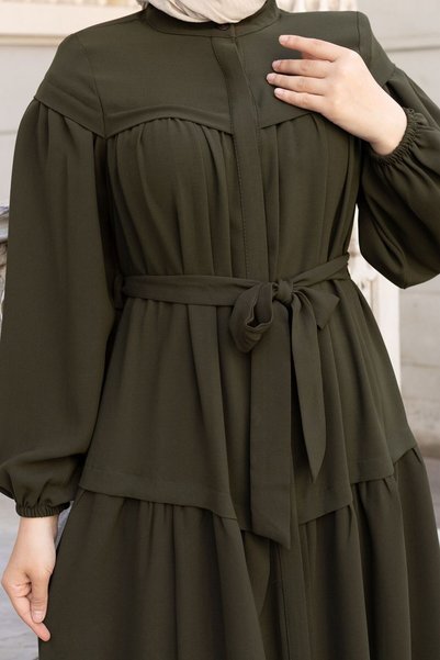 GÖZDE GİYİM Dress with Buttons Casual