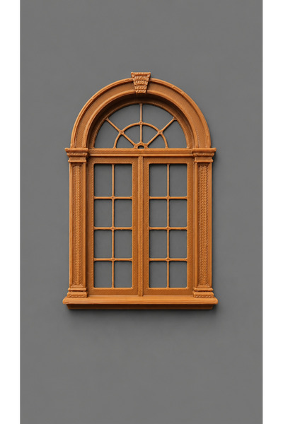 CharmFancy 1:12 Ölçek Otantik Pencere Maket Ev Diorama Dollhouse Minyatür Obj...