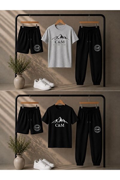 cm buseyiz C&M Set combinat unisex din 2 piese, set imprimat din 6 piese, pen...