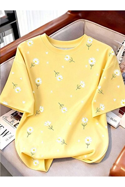 valeriae Tricou cu mânecă scurtă, croială lejeră, premium, cu imprimeu special