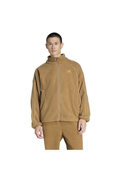 adidas Hanorac de trening pentru bărbați, din fleece Borg, Teamgeist, mărimea L