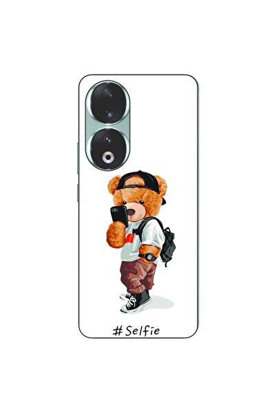 OEM Husa compatibila cu Honor 90 5G Silicon Gel Tpu Model Bear Teddy Selfie