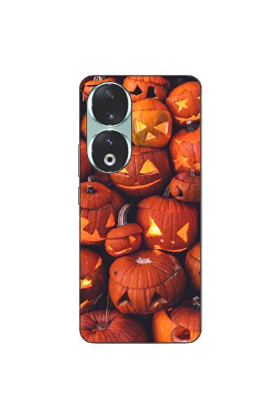 OEM Husa compatibila cu Honor 90 5G Silicon Gel Tpu Model Halloween Dovleci L...