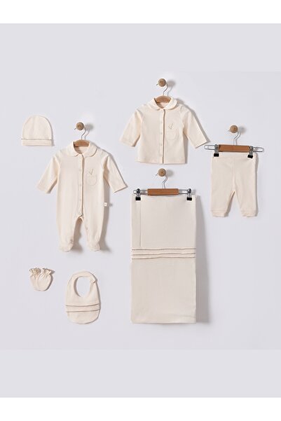 Baby shine Turkish Premium Quality 100% Baby Girl Welcome Set - 7 Pieces - 3125
