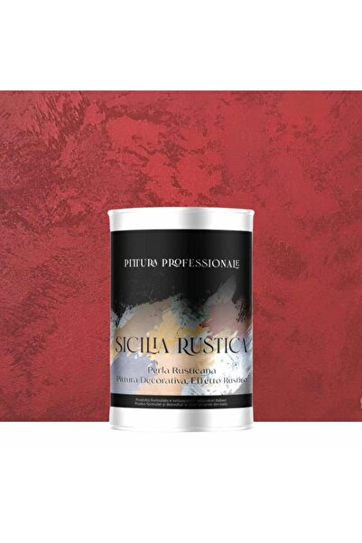 YaYa Color Vopsea Decorativă Sicilia Rustica Vișiniu 2L – Efect Perlat cu Per...