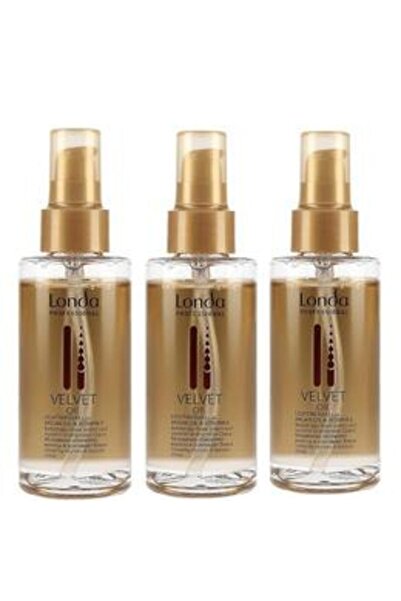 Londa Professional Pachet 3 x Ulei de Argan pentru Par - Velvet Oil Lightweig...