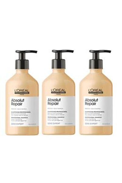 L'oreal Professionnel Pack of 3 x Repairing Shampoo for Damaged Hair - Absolu...