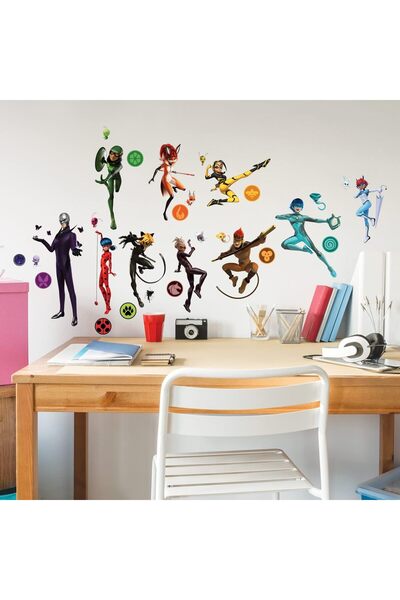 ROOMMATES RMK5331SCS Miraculous Tales of Ladybug and Cat Noir Peel and Stick ...