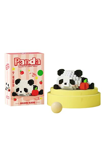Crocodileskids Set de construcție, Leski, Model Panda cu măr, 148 piese, Mode...