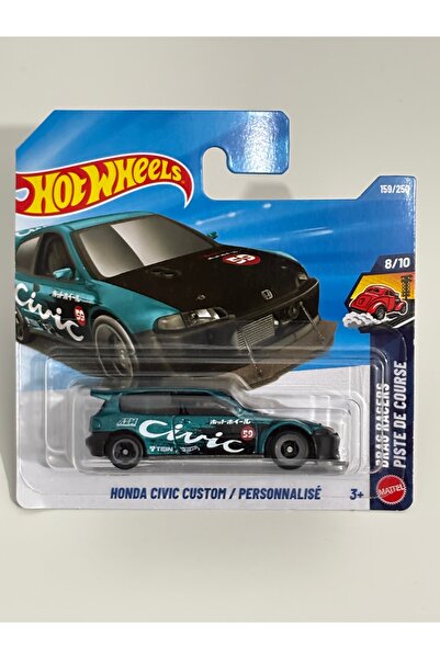 HOT WHEELS Honda Civic Custom 159/250 Drag Racers 2026 Metal Gövdeli Model Araba
