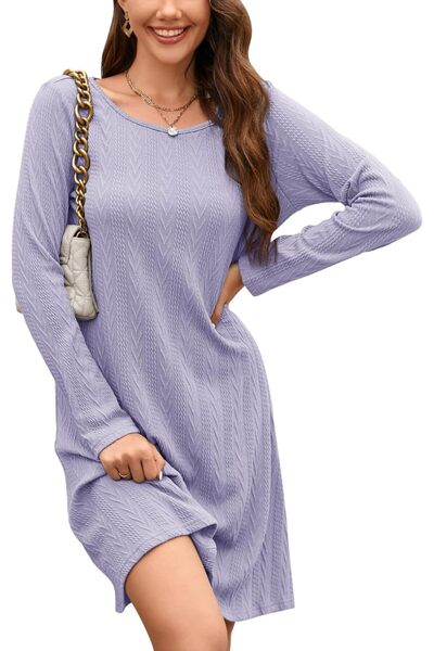 Other STYLEWORD Jumper Dress Women Long Sleeve Tunic Dress Winter Knitted Swe...